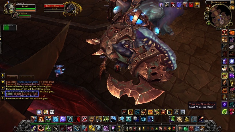 Thok got rocked.